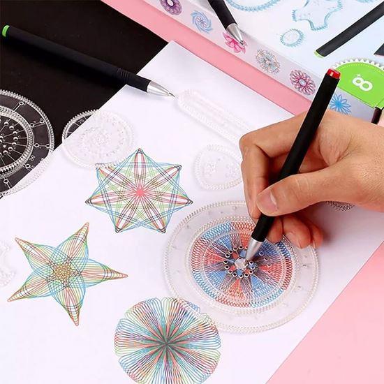 Obrázek z Sada kreslicích šablon - spirograf