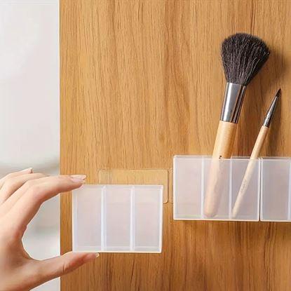 Obrázek Nalepovací organizér se 3 přihrádkami - průhledný