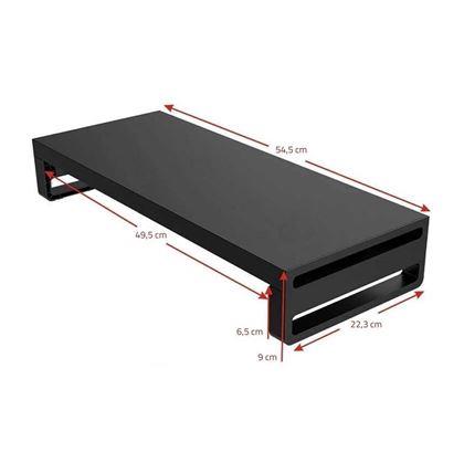 Obrázek z Kovový stojan na monitor s USB porty a bezdrátovým nabíjením