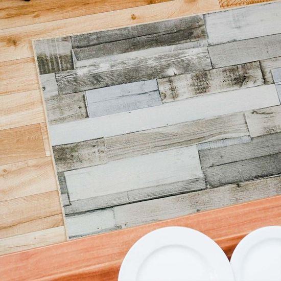 Obrázek z Protiskluzová předložka 90x60 cm  - patinované dřevo