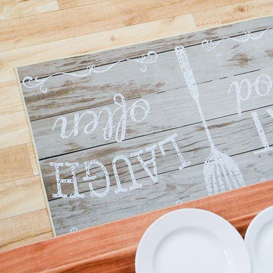 Obrázek z Protiskluzová předložka 90x60 cm  - Eat Good, Laugh Often