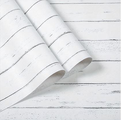 Obrázek z Samolepicí tapeta 200x45 cm - bílé dřevo