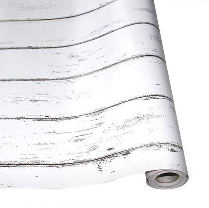 Obrázek z Samolepicí tapeta 200x45 cm - bílé dřevo