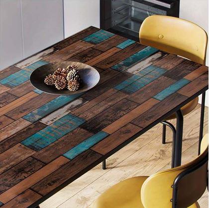 Obrázek z Samolepicí tapeta 200x45 cm - patinované dřevo