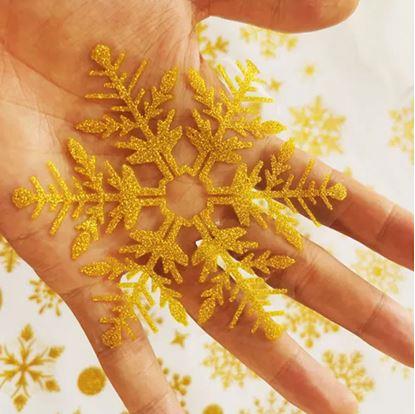 Obrázek Nálepky na okno - sněhové vločky 52 ks