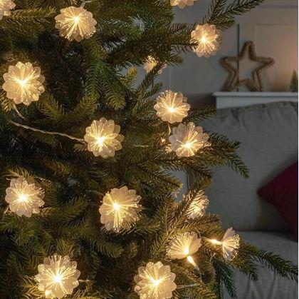Obrázek z LED světelný řetěz - květy