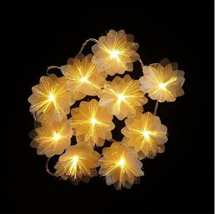 Obrázek z LED světelný řetěz - květy