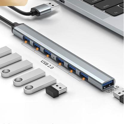 Obrázek Víceportový adaptér USB 7 v 1