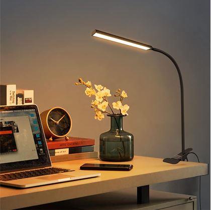 Obrázek z Flexibilní stmívatelná stolní LED lampa s klipem