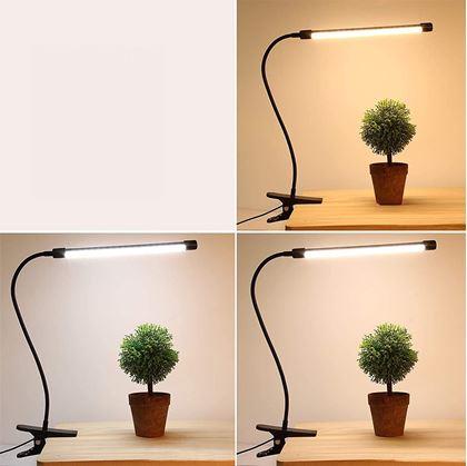 Obrázek z Flexibilní stmívatelná stolní LED lampa s klipem