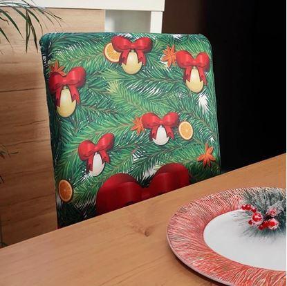 Obrázek Potah na židli s vánočním motivem