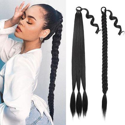 Obrázek z Příčesek do vlasů cop 85 cm - černý