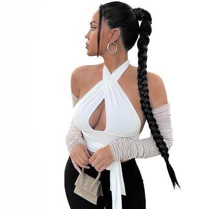 Obrázek z Příčesek do vlasů cop 85 cm - černý