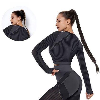 Obrázek z Příčesek do vlasů cop 85 cm - hnědý