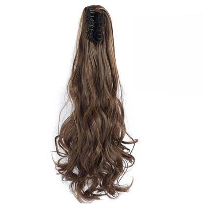 Obrázek z Příčesek do vlasů vlnitý culík 60 cm - hnědý