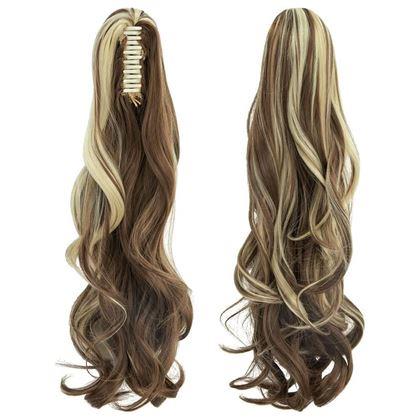 Obrázek z Příčesek do vlasů vlnitý culík 60 cm - melír