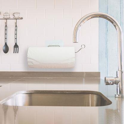 Obrázek Nerezový nalepovací držák na papírové utěrky