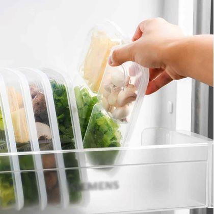 Obrázek z Dělená dóza na potraviny se 4 oddíly + víčko