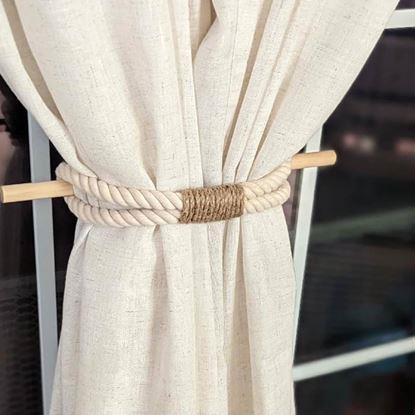 Obrázek Dekorativní spona na závěs lano