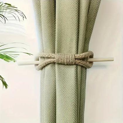 Obrázek z Dekorativní spona na závěs lano - hnědé