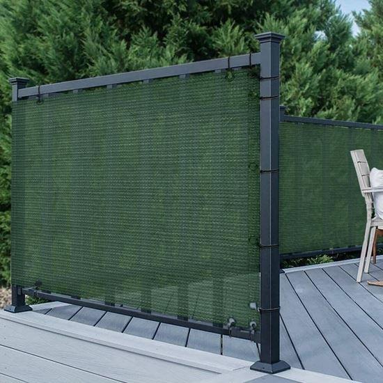 Obrázek z Balkonová clona pro soukromí 500x90 cm - zelená