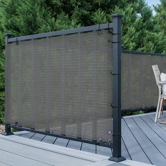 Obrázek z Balkonová clona pro soukromí 500x90 cm - šedá