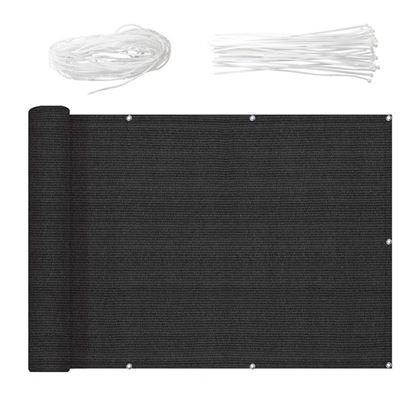 Obrázek z Balkonová clona pro soukromí 500x90 cm - černá