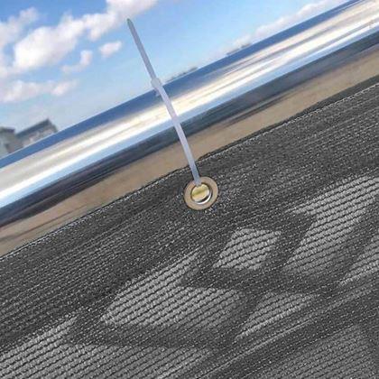 Obrázek z Balkónová zástěna 500x90 cm - šedá