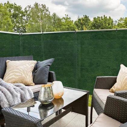 Obrázek z Balkónová zástěna 500x90 cm - zelená