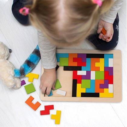 Obrázek z Dřevěné puzzle - tvary