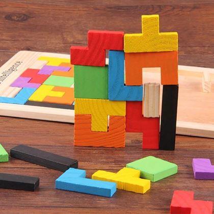 Obrázek z Dřevěné puzzle - tvary