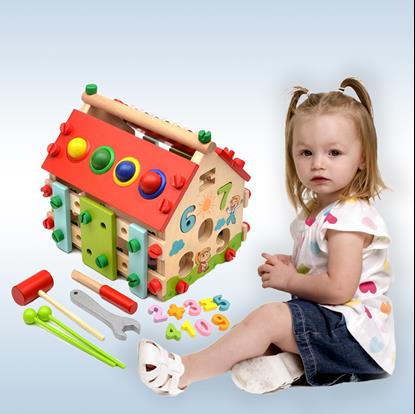 Obrázek Dětský dřevěný domeček - Vzdělávací