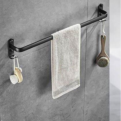 Obrázek z Kovový nalepovací věšák na ručník, s háčky