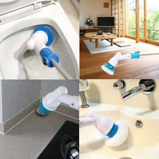 Obrázek z Bezdrátový čistící kartáč + 3 nástavce, prodlužovací rukojeť