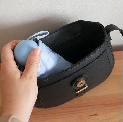 Obrázek z Mini skládací deštník s pouzdrem - modrý