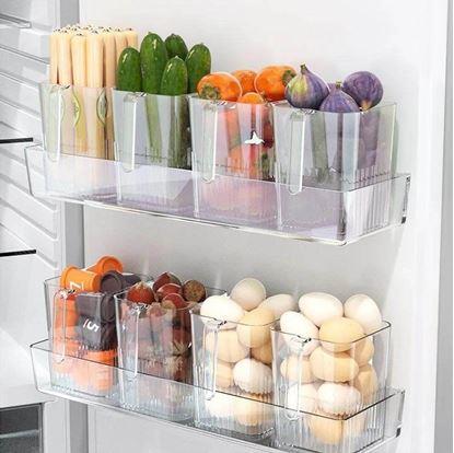 Obrázek Průhledný organizér do lednice s  úchytkou