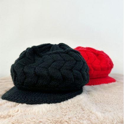 Obrázek z Pletený baret - černý