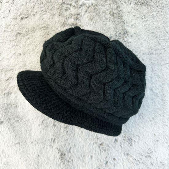 Obrázek z Pletený baret - černý