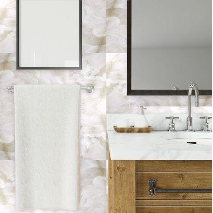 Obrázek z Samolepicí obklad 60x30 cm - béžová stěrka