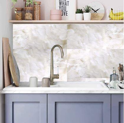 Obrázek z Samolepicí obklad 60x30 cm - béžová stěrka