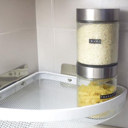 Obrázek Kovová nalepovací rohová polička