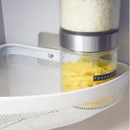 Obrázek z Kovová nalepovací rohová polička