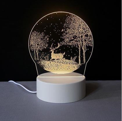 Obrázek z Dekorativní 3D lampa - jelen