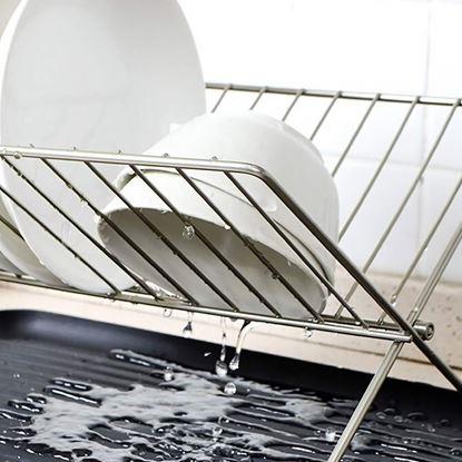 Obrázek Nerezový odkapávač na nádobí s tácem