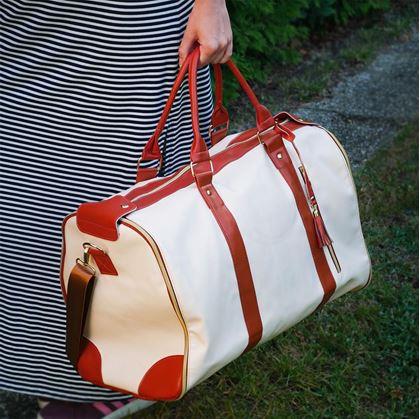 Obrázek z Skládací cestovní taška - béžová