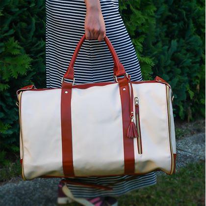 Obrázek z Skládací cestovní taška - béžová