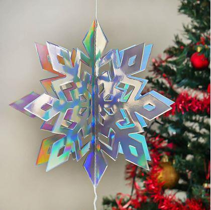 Obrázek z Závěsná dekorace sněhové vločky 6 ks