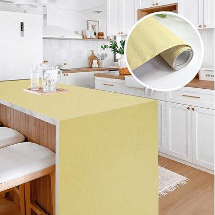 Obrázek z Matná samolepící tapeta 200 x 60 cm - žlutá