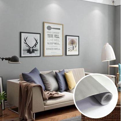 Obrázek z Matná samolepící tapeta 200 x 60 cm - šedá