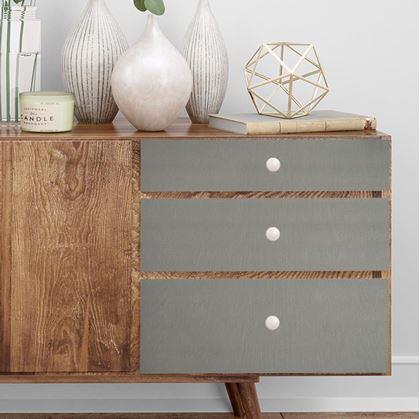 Obrázek z Matná samolepící tapeta 200 x 60 cm - šedá